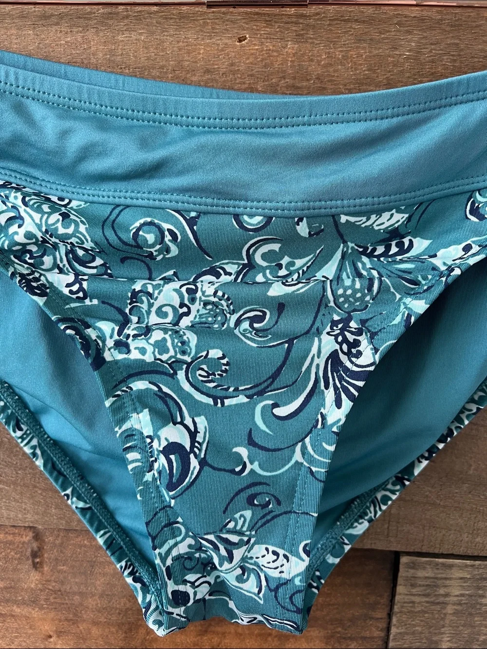 Carve Designs Women's Stinson Swim Bikini Bottom in Teal Paisley Size Medium